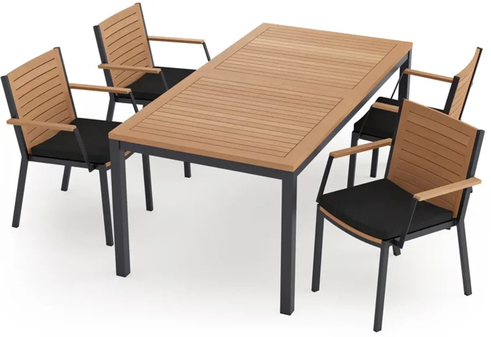 Monterey 5 Piece Patio Dining Set with 72 in. Table