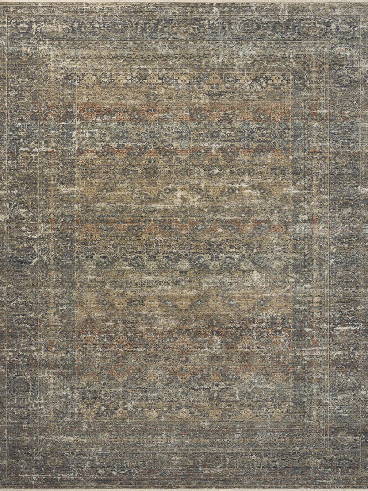 Heritage HER-11 Midnight / Multi 4''0" x 10''0" Rug by Patent Pending