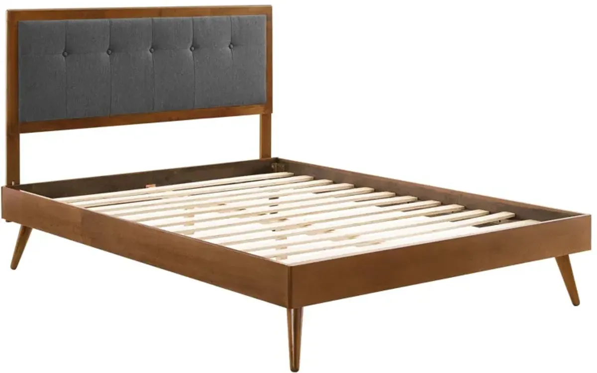 Modway - Willow King Wood Platform Bed with Splayed Legs