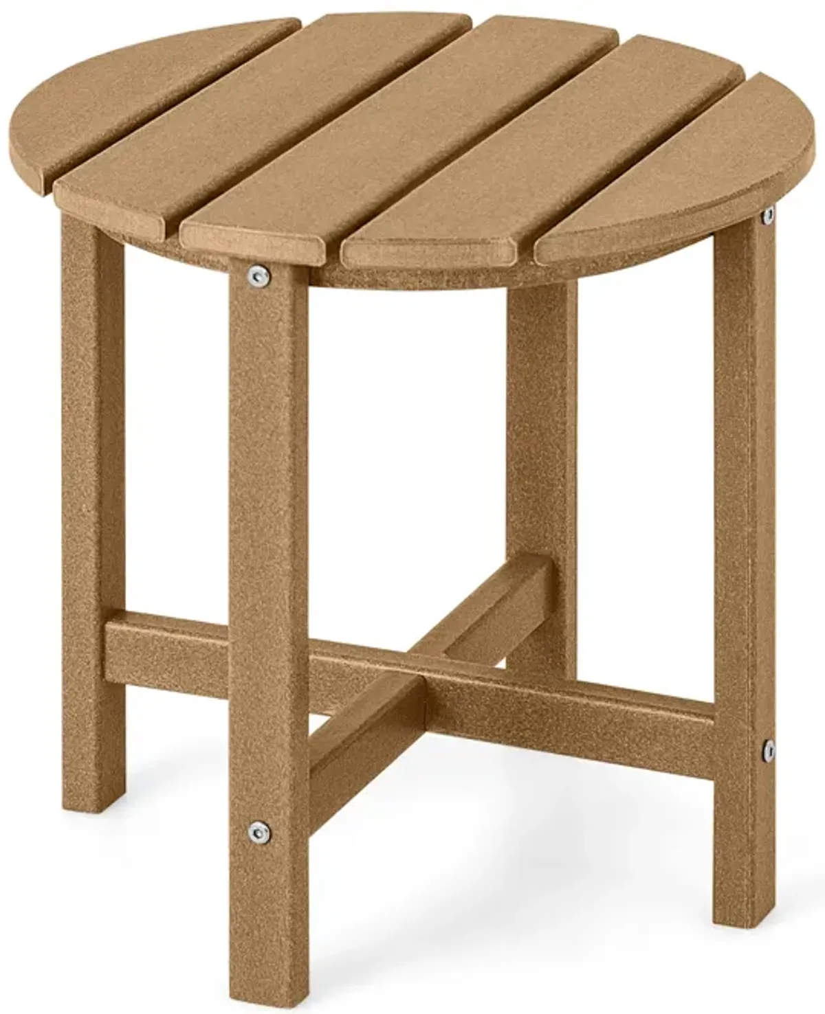 Set of 2 Round Weather-Resistant Adirondack Side Tables