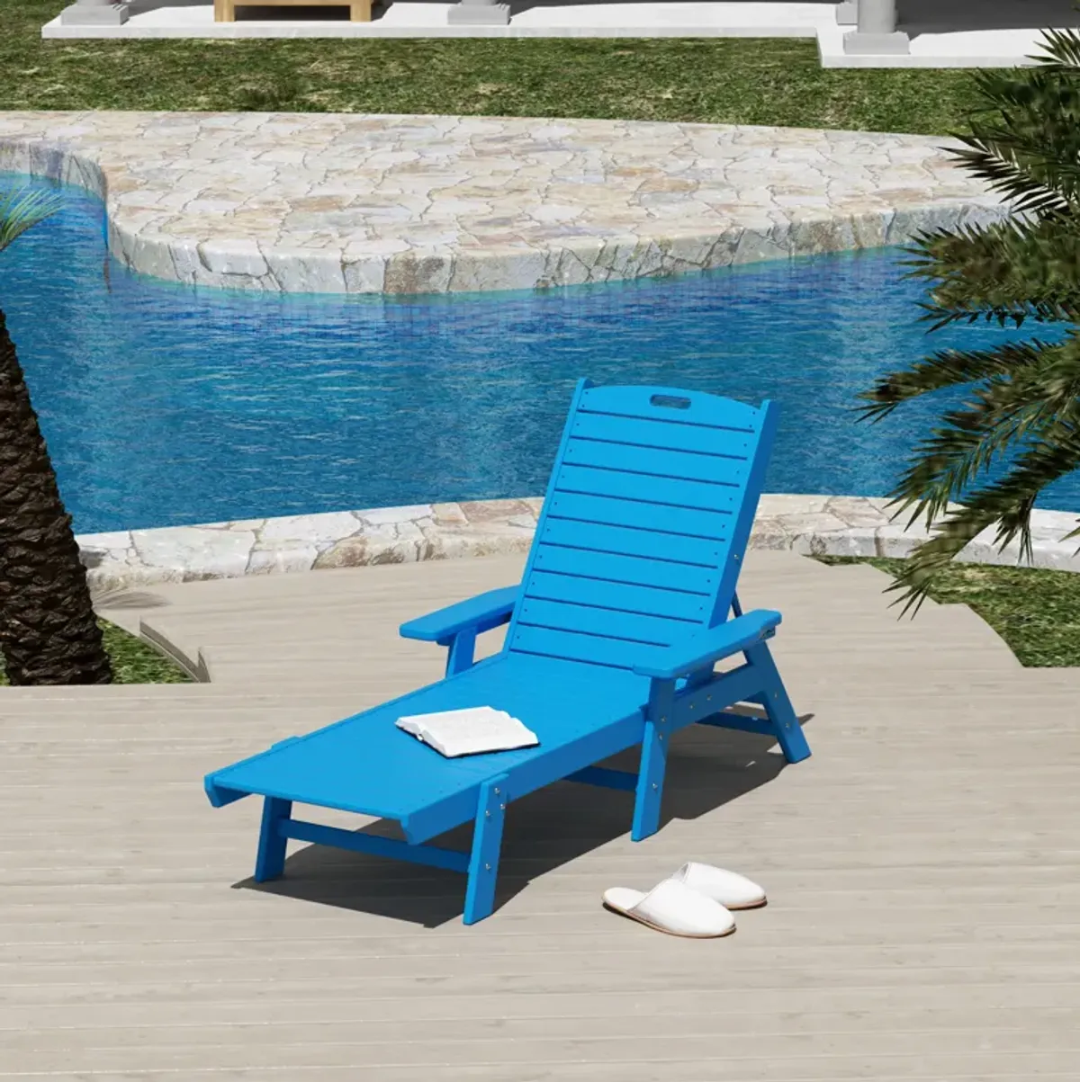 WestinTrends Adirondack Outdoor Chaise Lounge