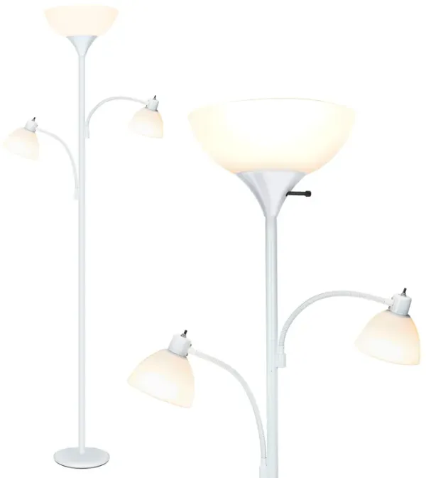 Sky Dome Double White LED Floor Lamp