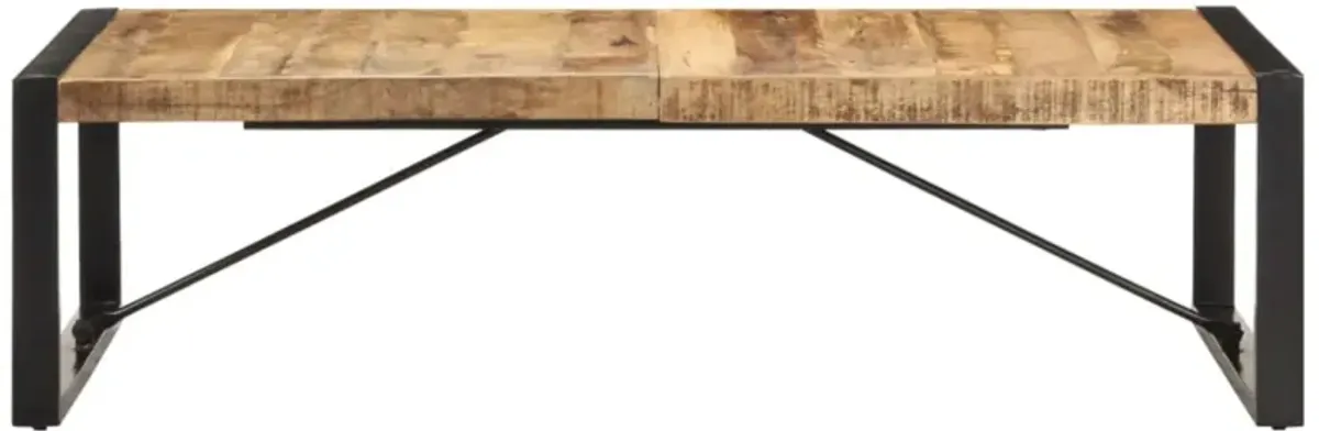 vidaXL Coffee Table 55.1"x27.6"x15.7" Rough Mango Wood