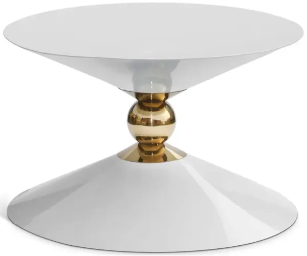 Meridian Furniture Malia White / Gold Coffee Table