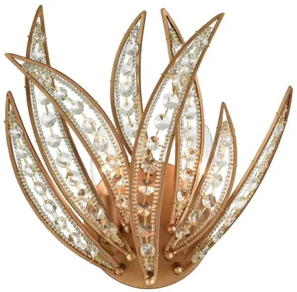 Naples 13'' High 2-Light Gold Sconce