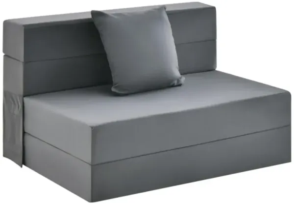 Hivvago 6 Inch Tri-fold Sofa Bed Folding Mattress with Pillow