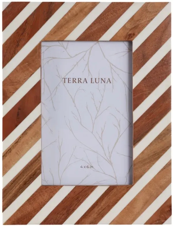 4x6 Diagonal Lines Photo Frame