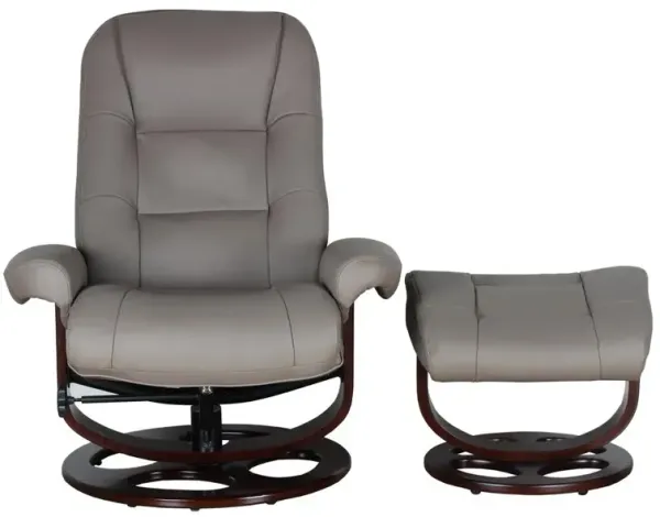 Barcalounger Jacque Swivel Pedestal Recliner w/Ottoman