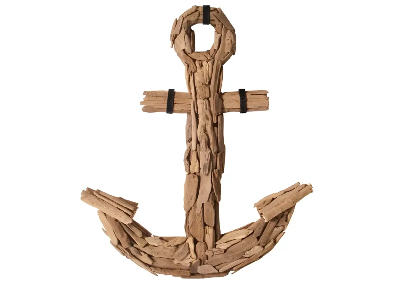 Driftwood Anchor Decor Object