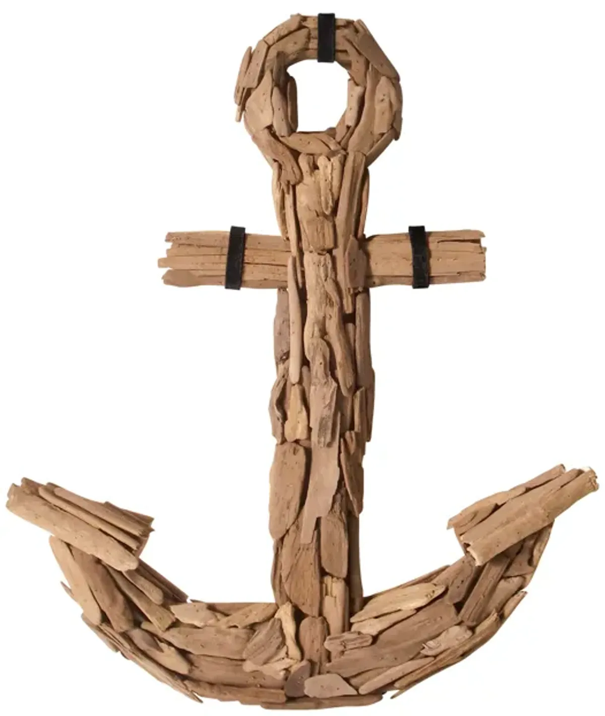 Driftwood Anchor Decor Object