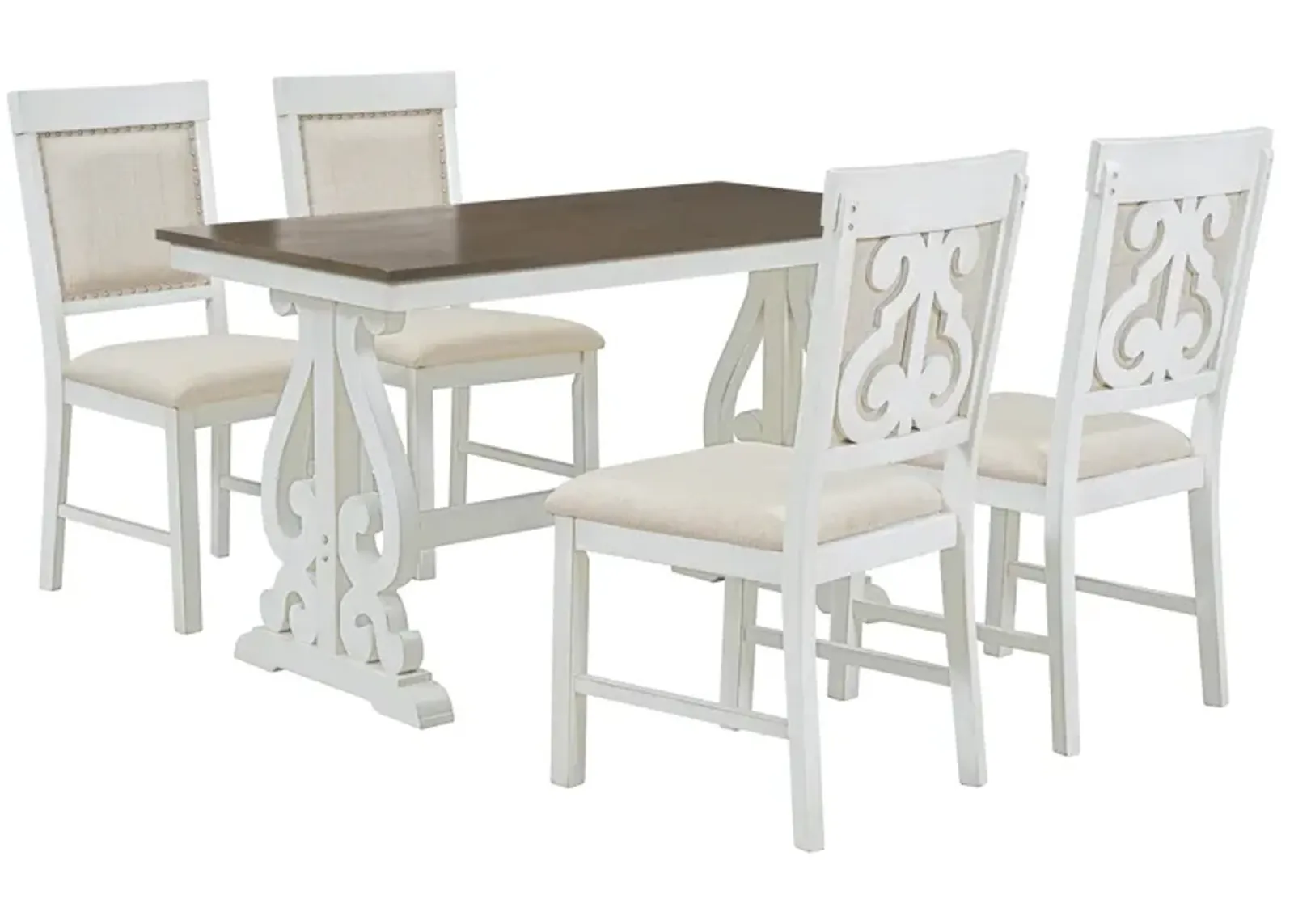 Merax 5-Piece Retro Dining Set