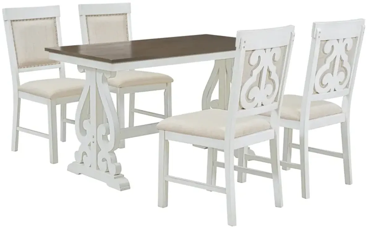 Merax 5-Piece Retro Dining Set