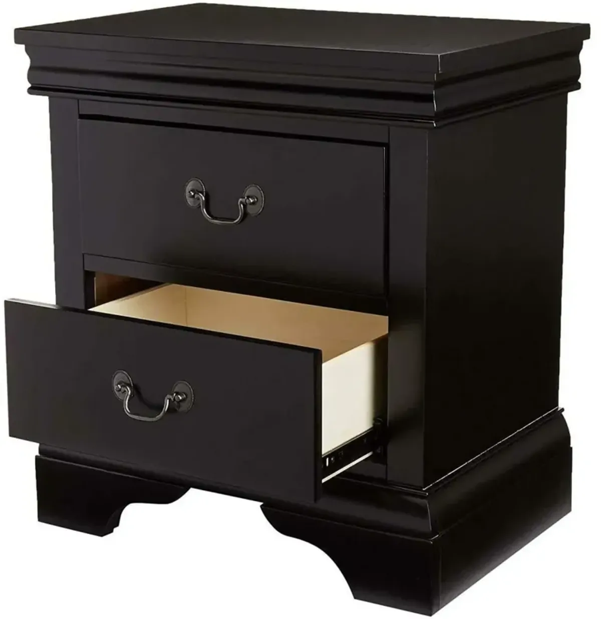 Contemporary Bedroom Furniture Nightstand 2 X Drawers Bedside Table Pine Wood