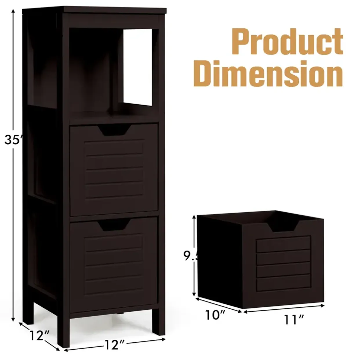 Floor Cabinet Multifunction Storage Rack Stand Organizer