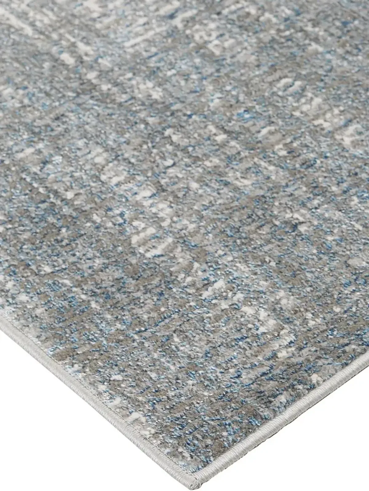 Azure 3413F 3'11" x 6' White/Gray/Blue Rug