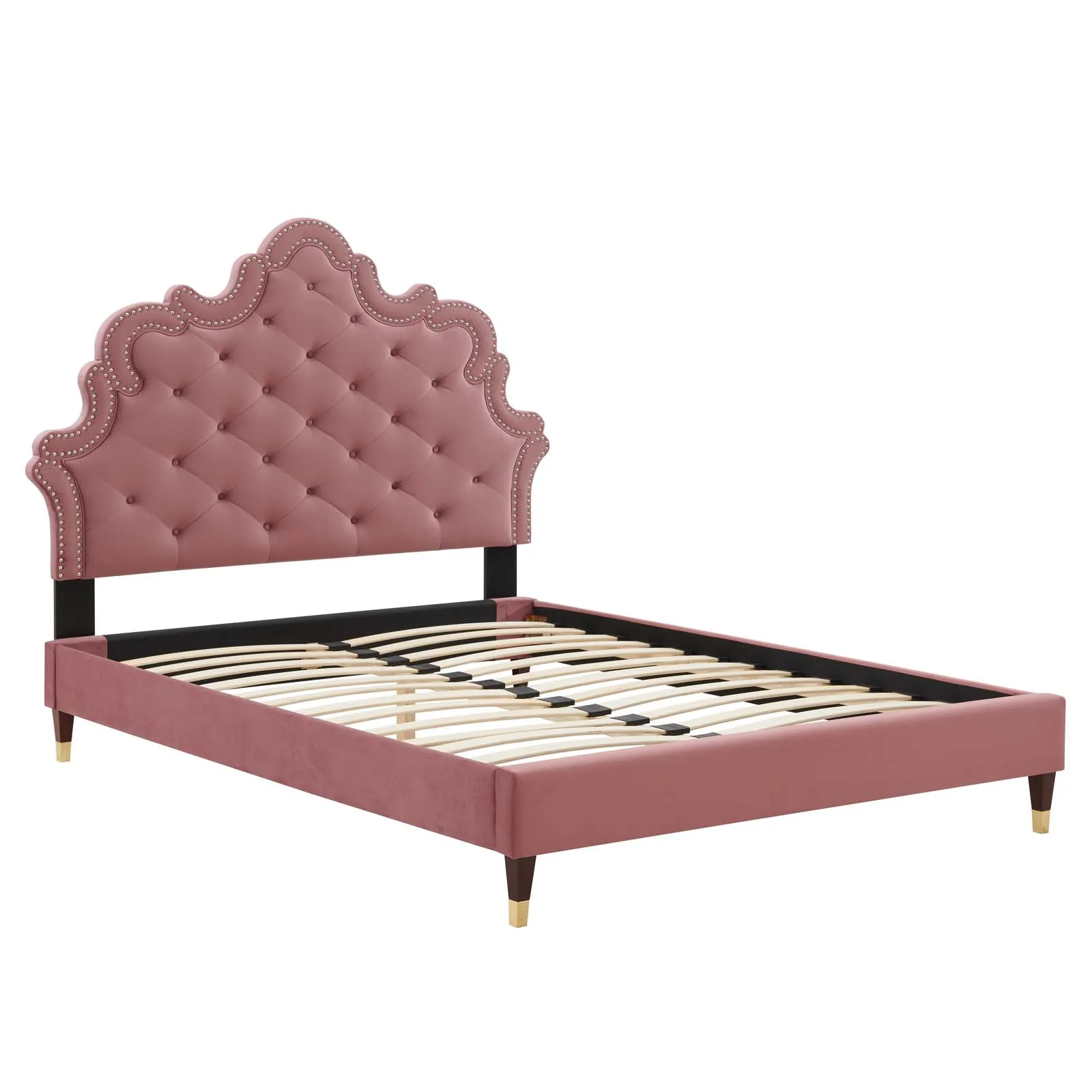 Modway - Sasha Button-Tufted Performance Velvet King Bed