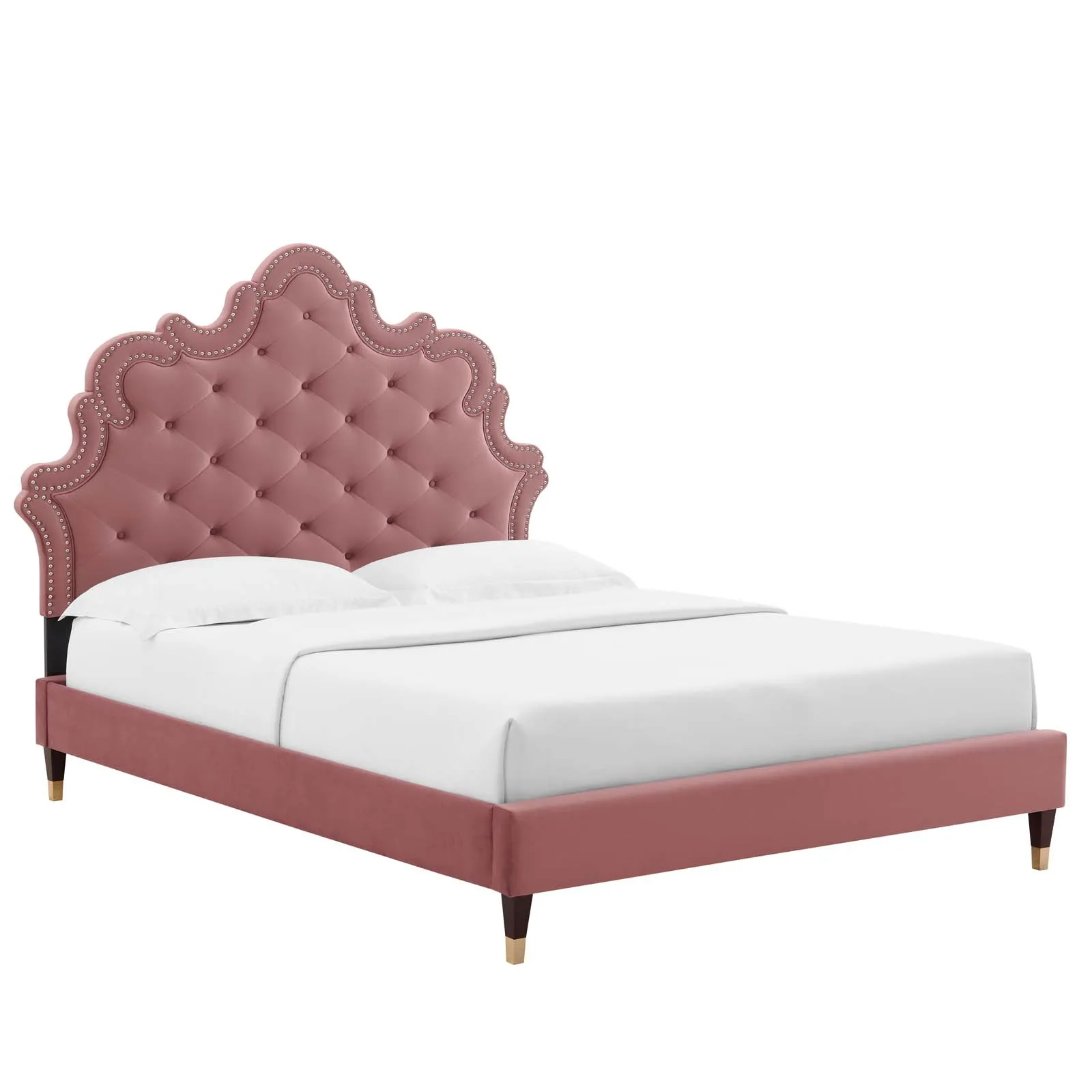 Modway - Sasha Button-Tufted Performance Velvet King Bed