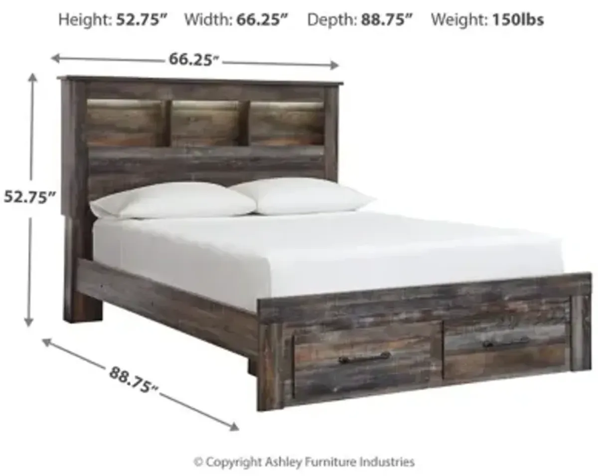 Drystan Queen Bookcase Bed