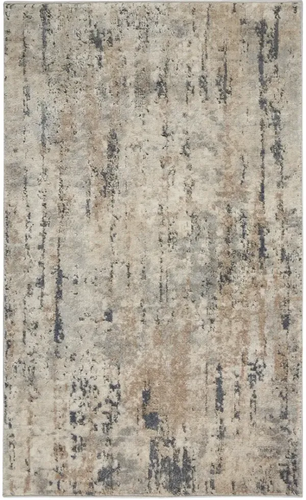 Quarry QUA01 Beige/Gray 3' x 5' Rug