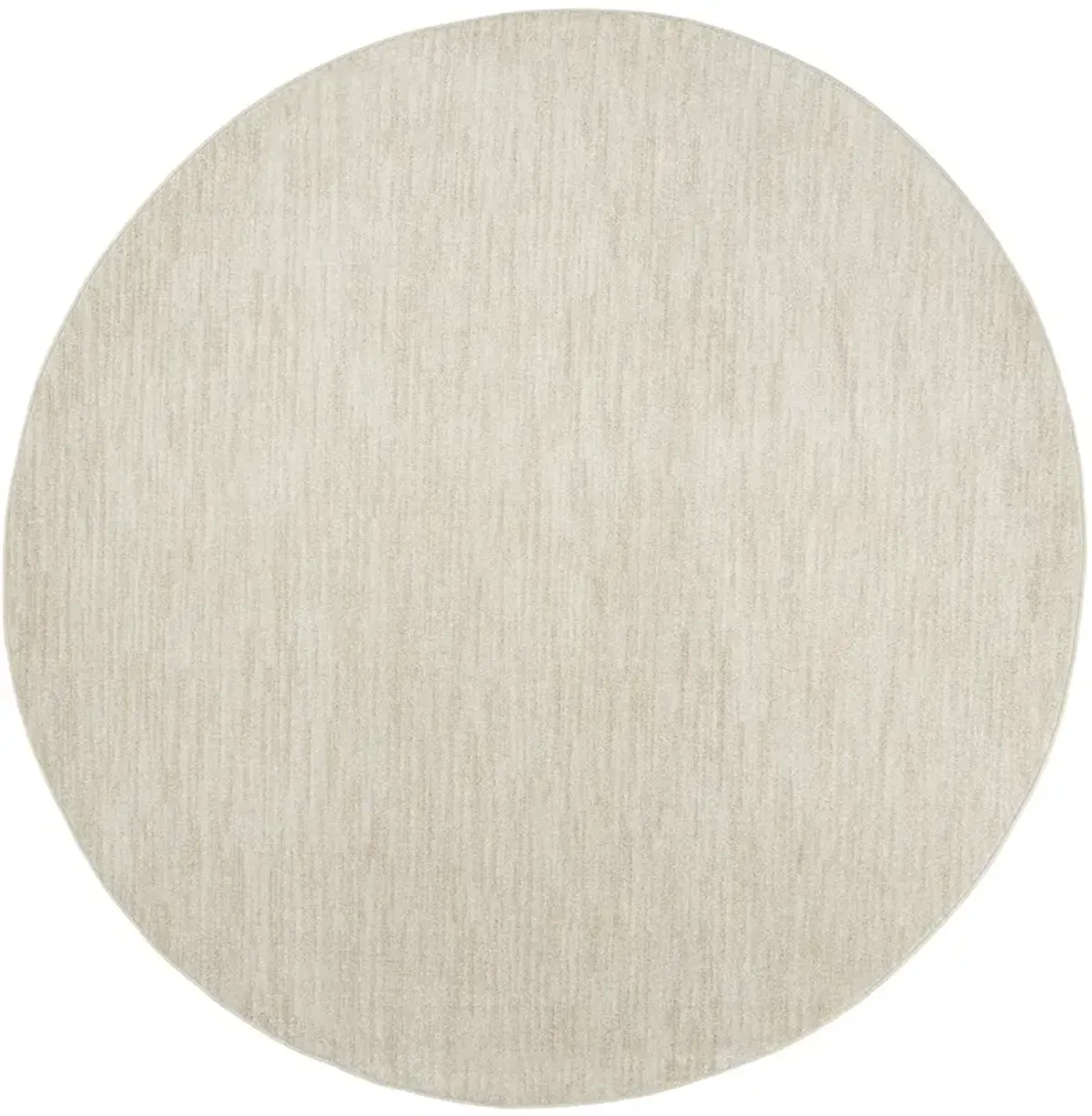 Nourison Essentials NRE01 Ivory/Beige 8' x Round Rug