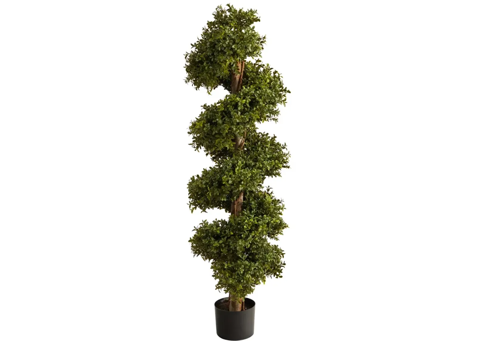 HomPlanti 46 Inches Boxwood Spiral Topiary Artificial Tree