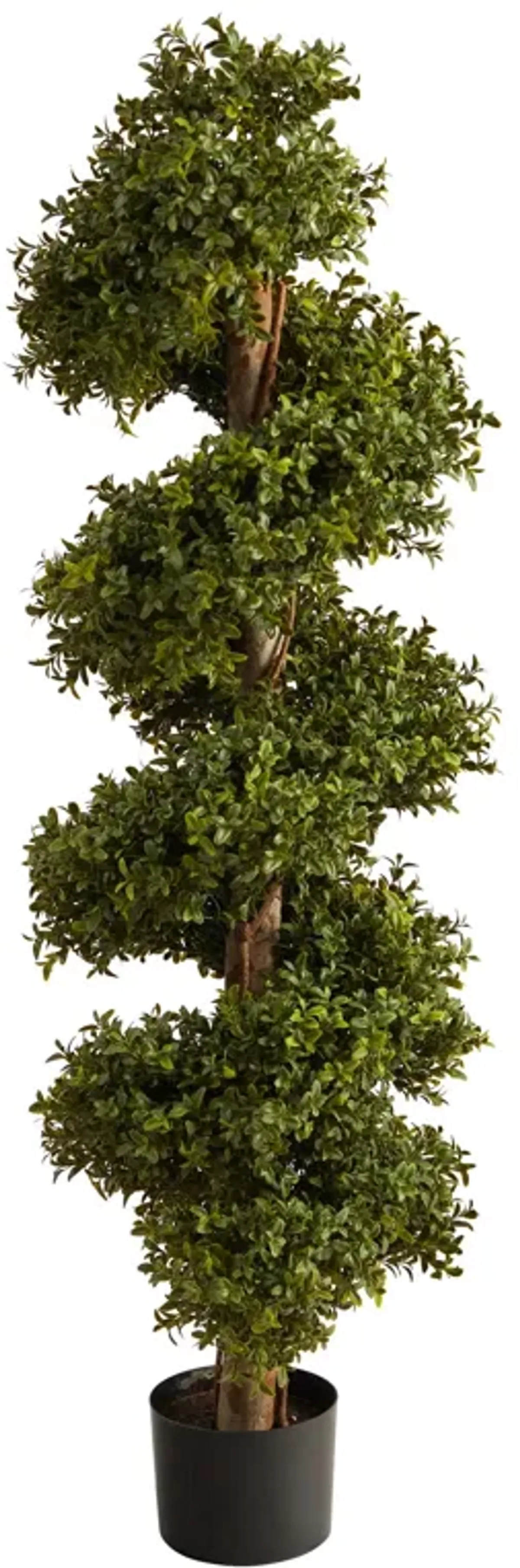 HomPlanti 46 Inches Boxwood Spiral Topiary Artificial Tree