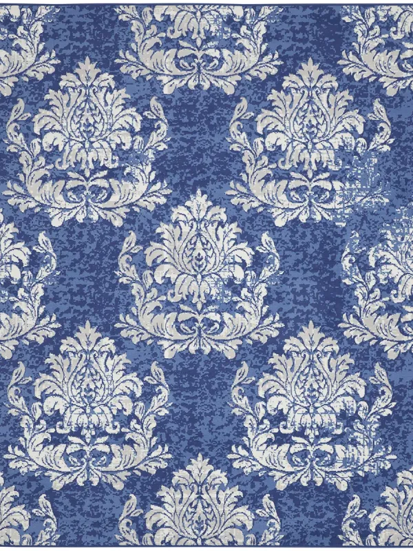 Whimsicle WHS11 Navy/Ivory 5' x 7' Rug