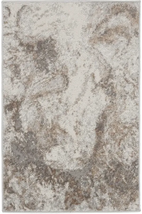 Elation ETN02 Ivory/Gray 2' x 3' Rug