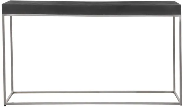 Jase Black Concrete Console Table