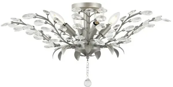 Elisana 4-Light Contemporary Bohemian Iron/Acrylic LED Semi Flush Mount