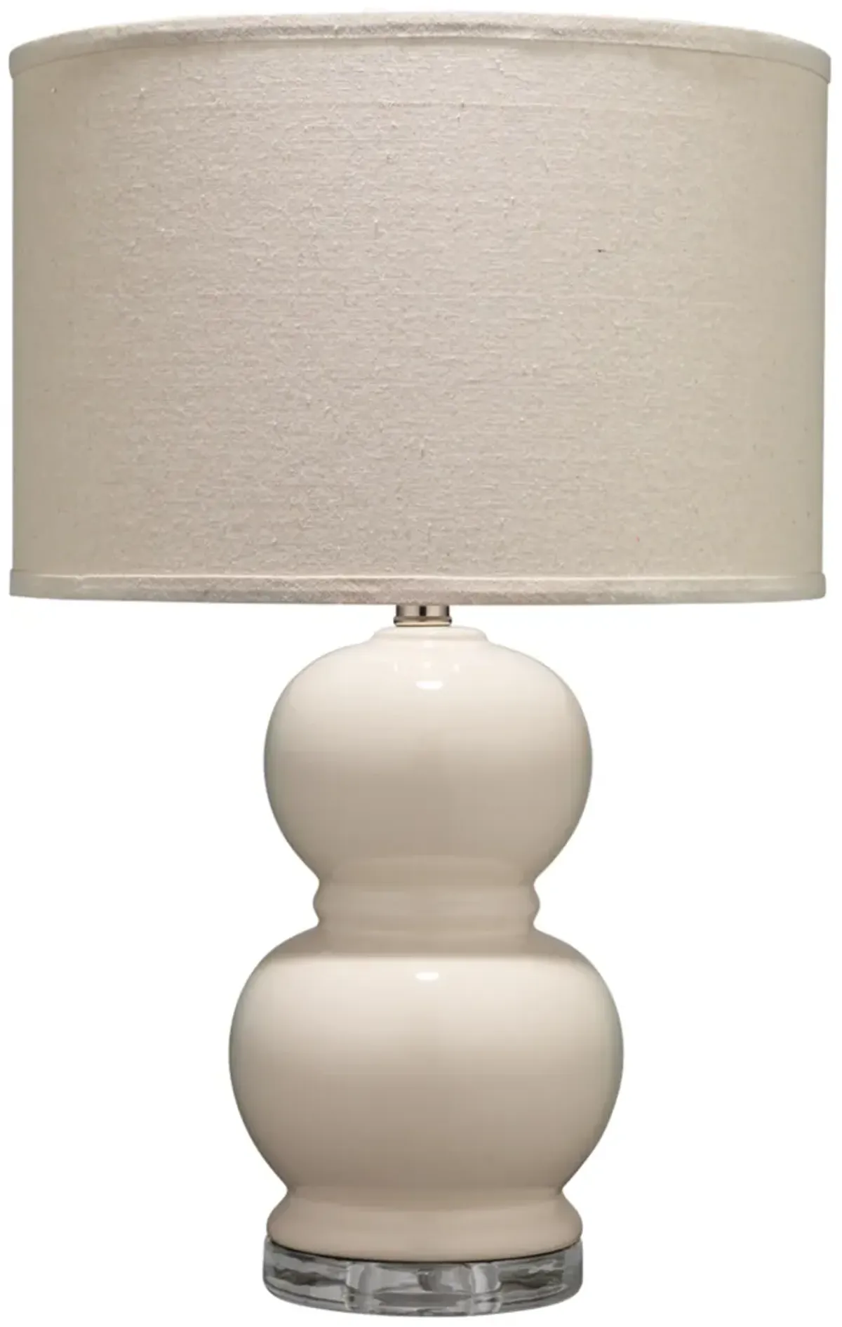 Bubble Ceramic Table Lamp, Cream