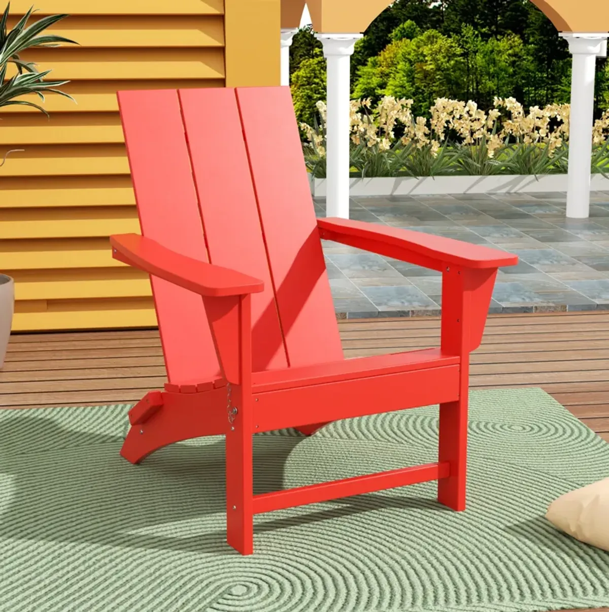 WestinTrends Modern Folding Adirondack Chair