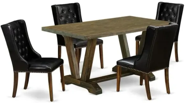 East West Furniture EAST WEST FURNITURE 5-PIECE DINING TABLE SET