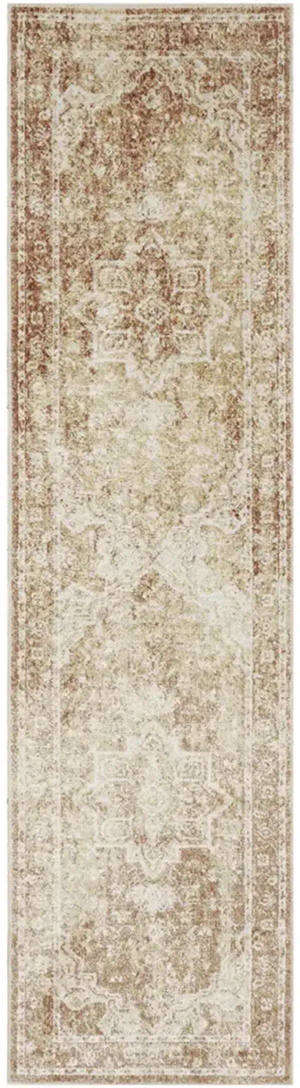 Astra Machine Washable ASW12 Rust 2'2" x 8' Rug