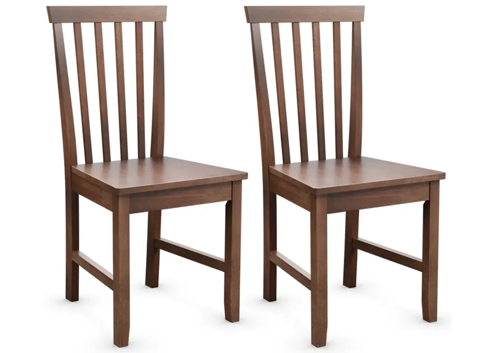 Set of 2 Dining Chairs with Solid Wooden Legs