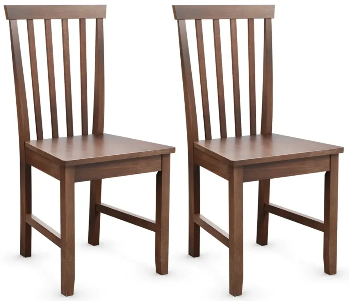 Set of 2 Dining Chairs with Solid Wooden Legs