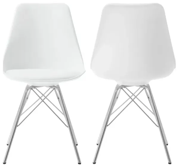 Juniper Polypropylene Dining Side Chair White (Set of 2)