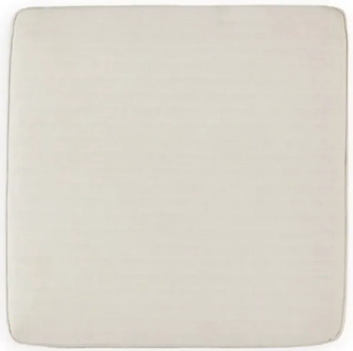 42 Inch Ottoman, Oversized Cushion, Modern Style, Soft Beige Polyester - Benzara