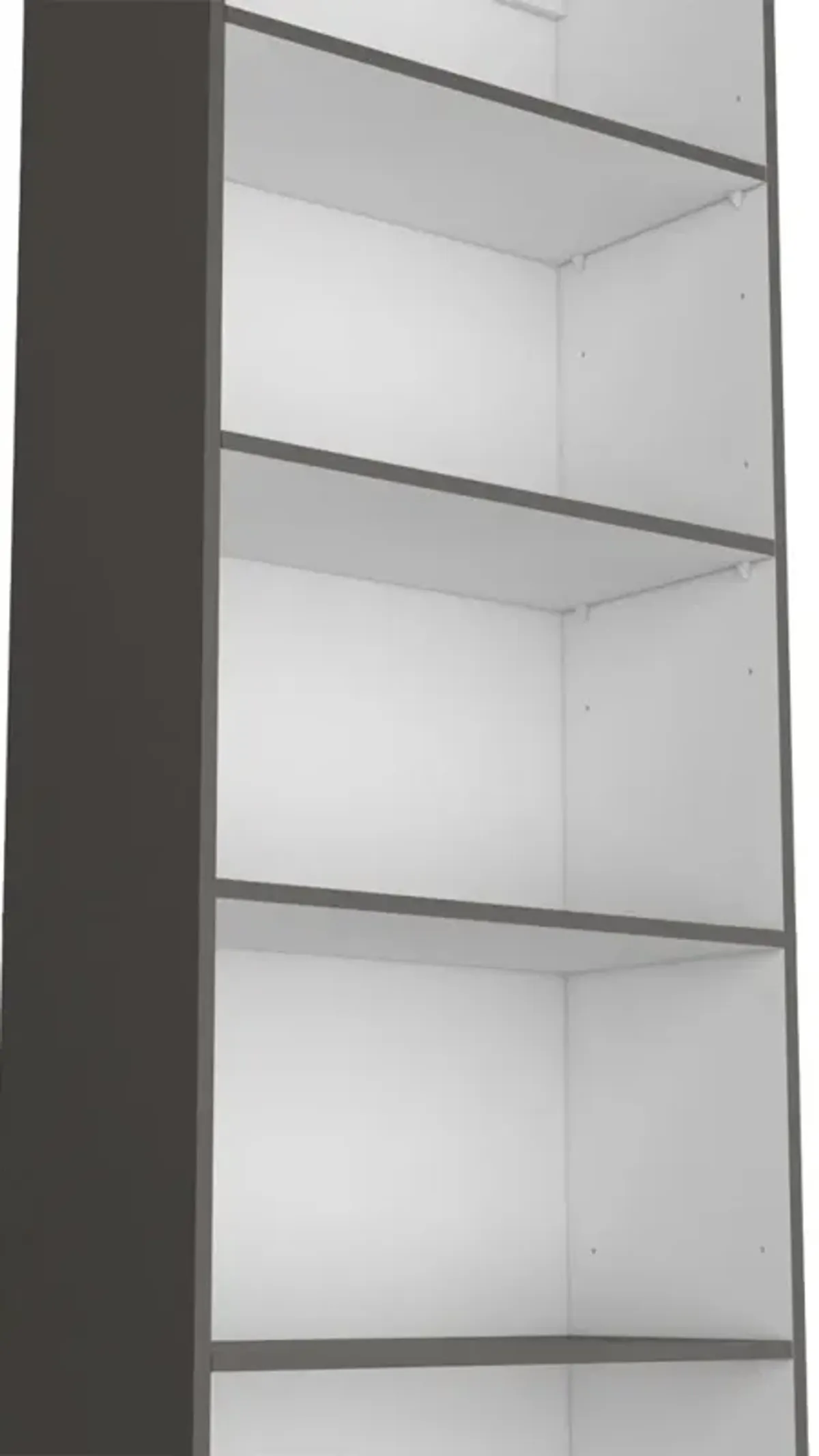 Bookcase 4-Shelves Benzoni, Office, Matt Gray / White