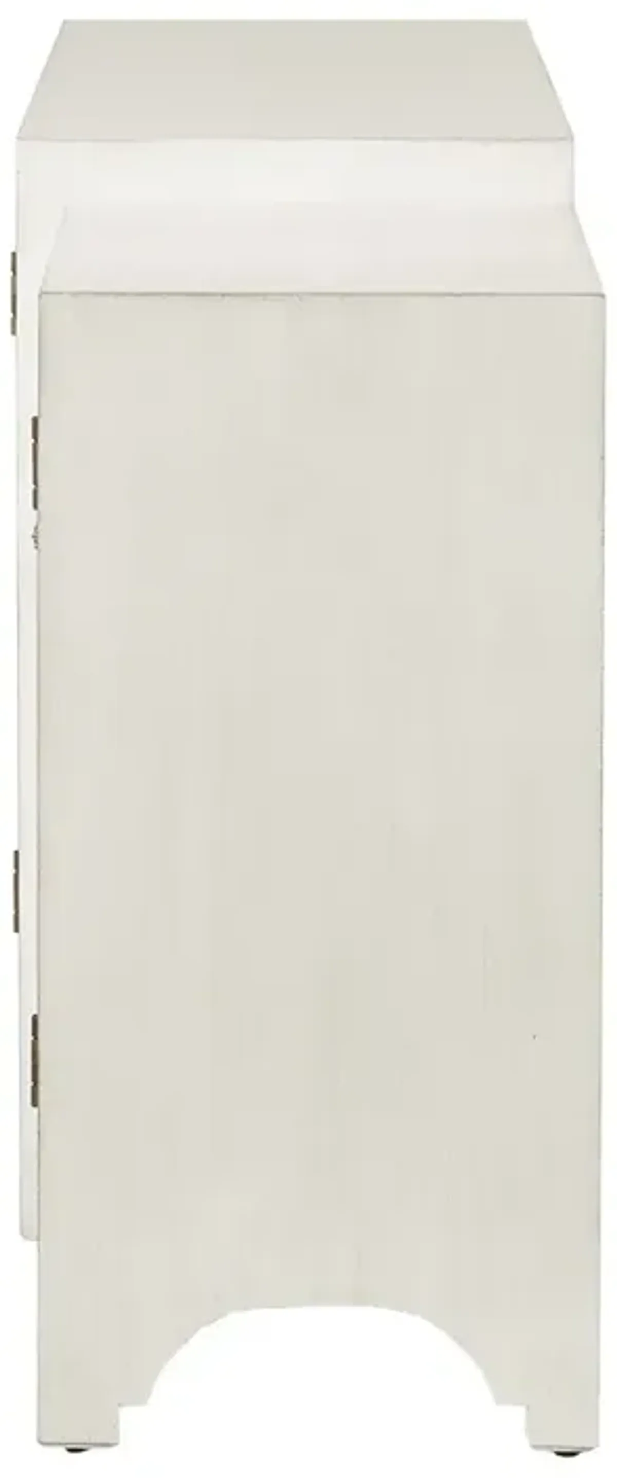 Gracie Mills Roslyn Mirrored Quatrefoil Dining Buffet Kitchen Storage Cabinet
