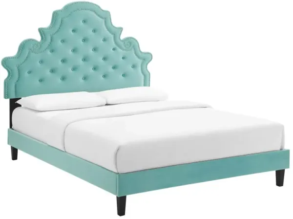 Modway - Gwyneth Tufted Performance Velvet Full Platform Bed