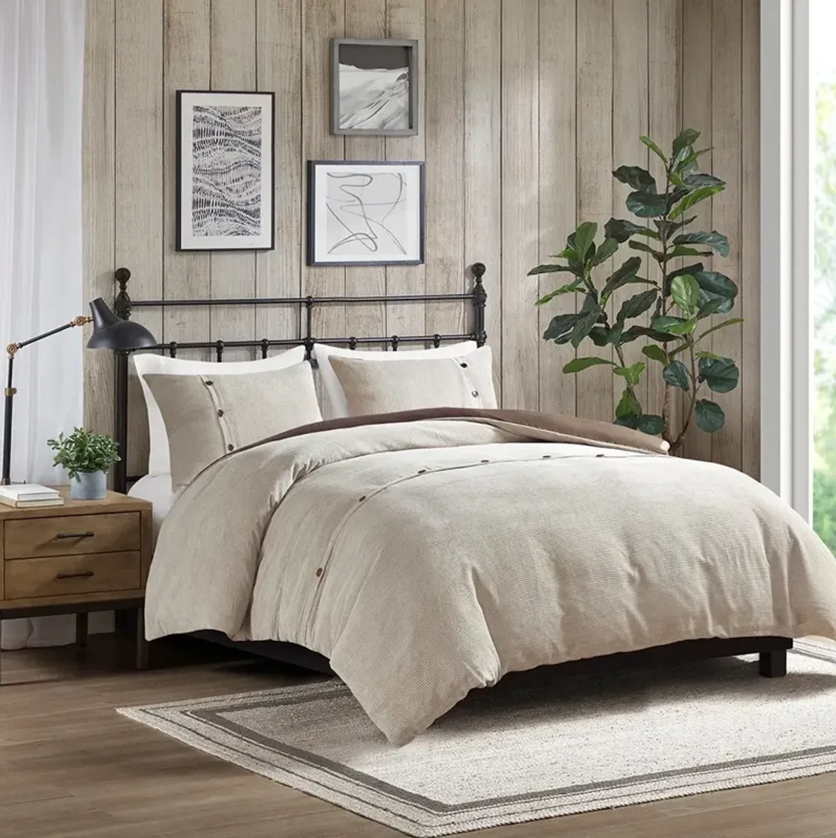 Gracie Mills Mary Plush Perfection: 5-Piece Corduroy Comforter Ensemble