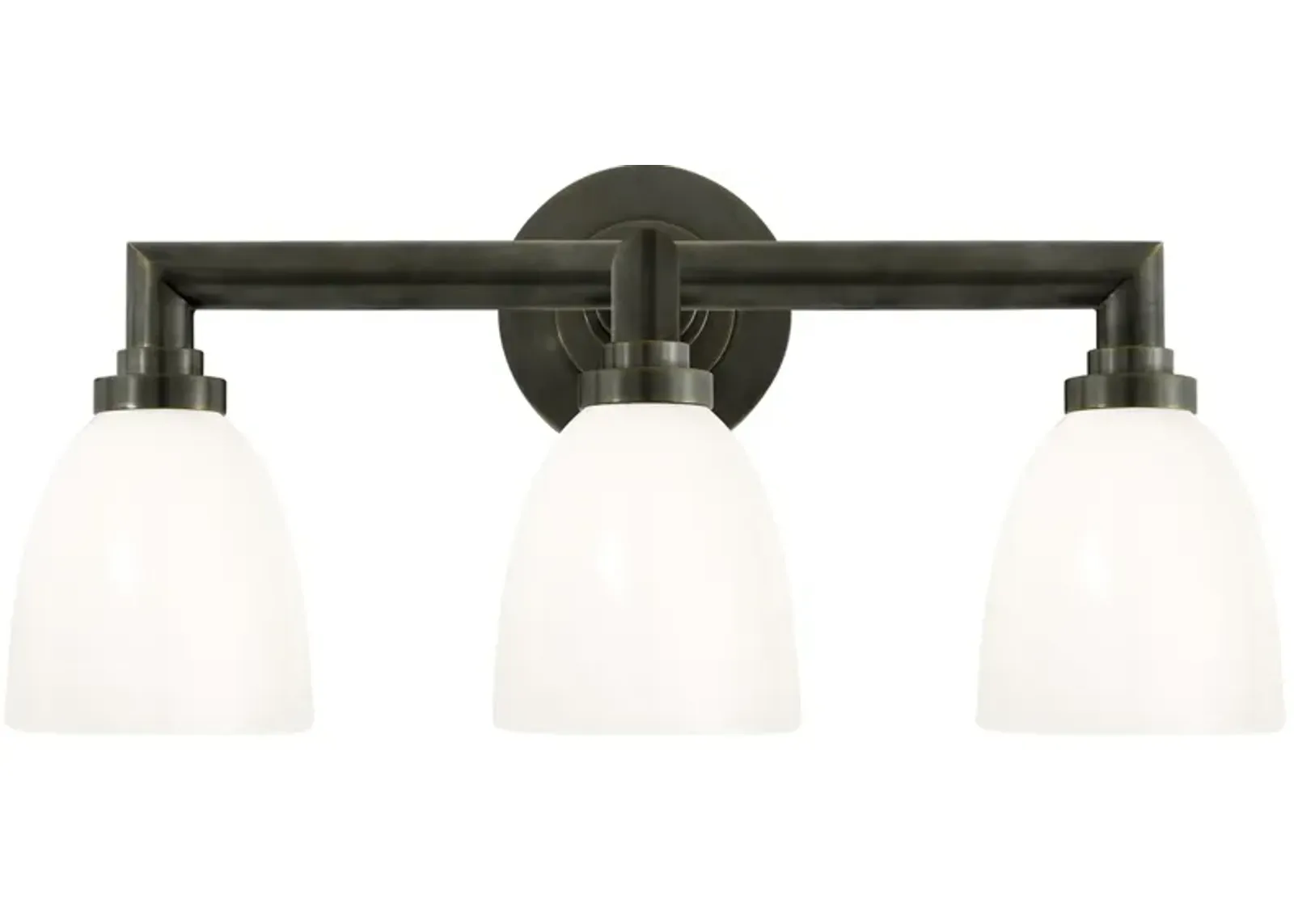 Wilton Triple Bath Light in Bronze