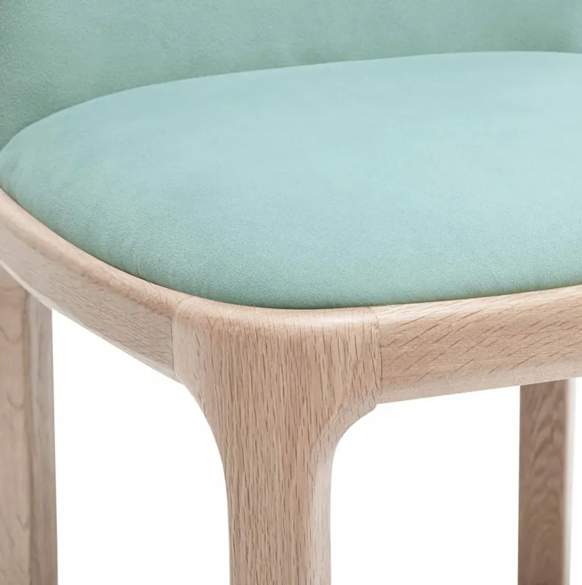 Rebecca Light Blue Performance Velvet Dining Chair