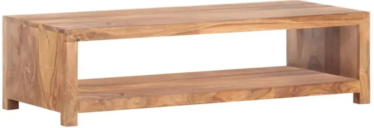 vidaXL Coffee Table 43.3x17.7x11.8 Solid Sheesham Wood