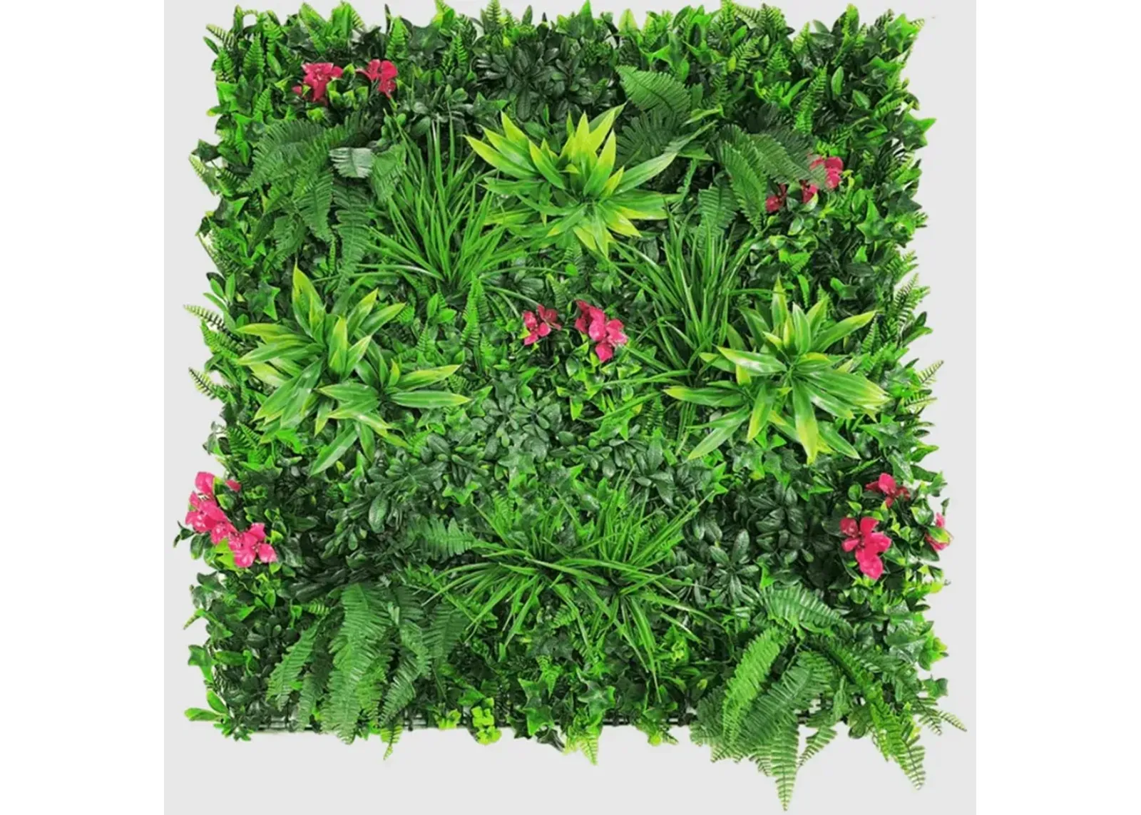 Luxury Pink Sensation Artificial Living Wall / Green Wall 40" x 40" 11SQ FT Commercial Grade UV Resistant