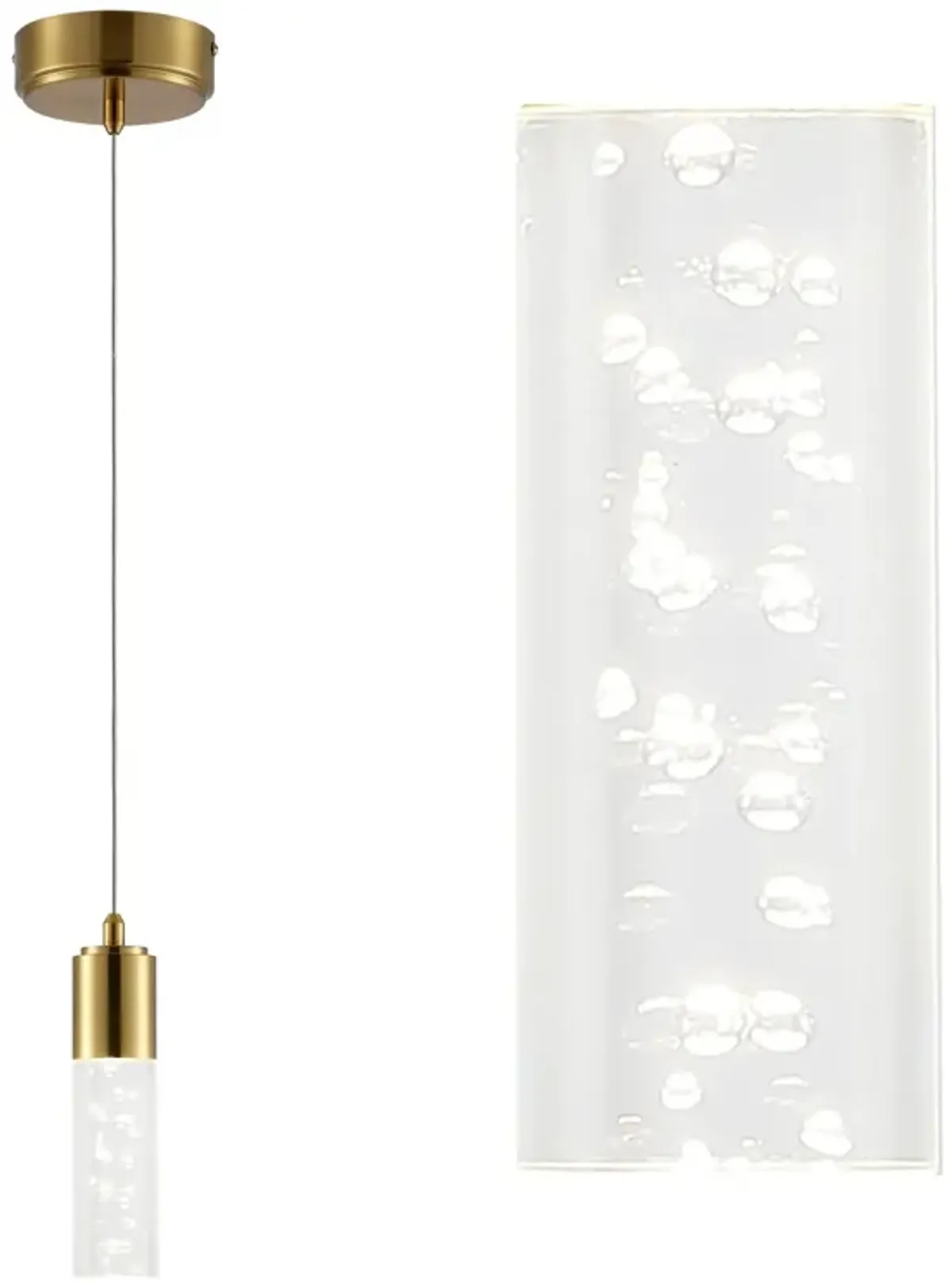 Bolha Bubble Acryliciron Modern Minimalist Integrated LED Pendant