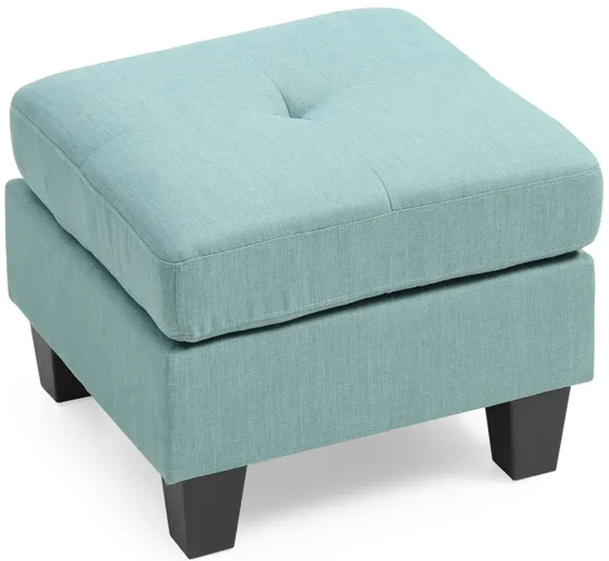 Newbury Twill Upholstered Ottoman