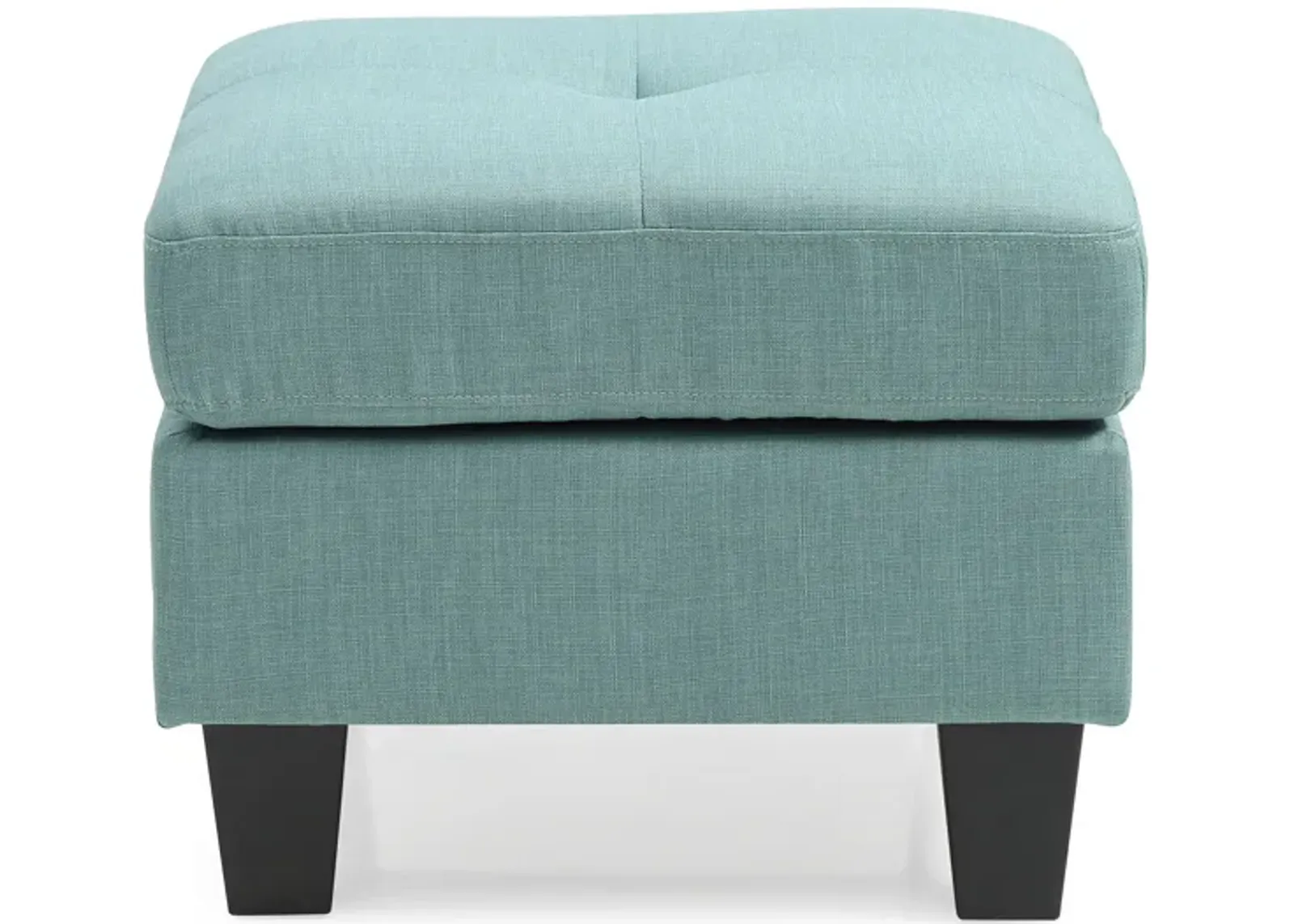 Newbury Twill Upholstered Ottoman