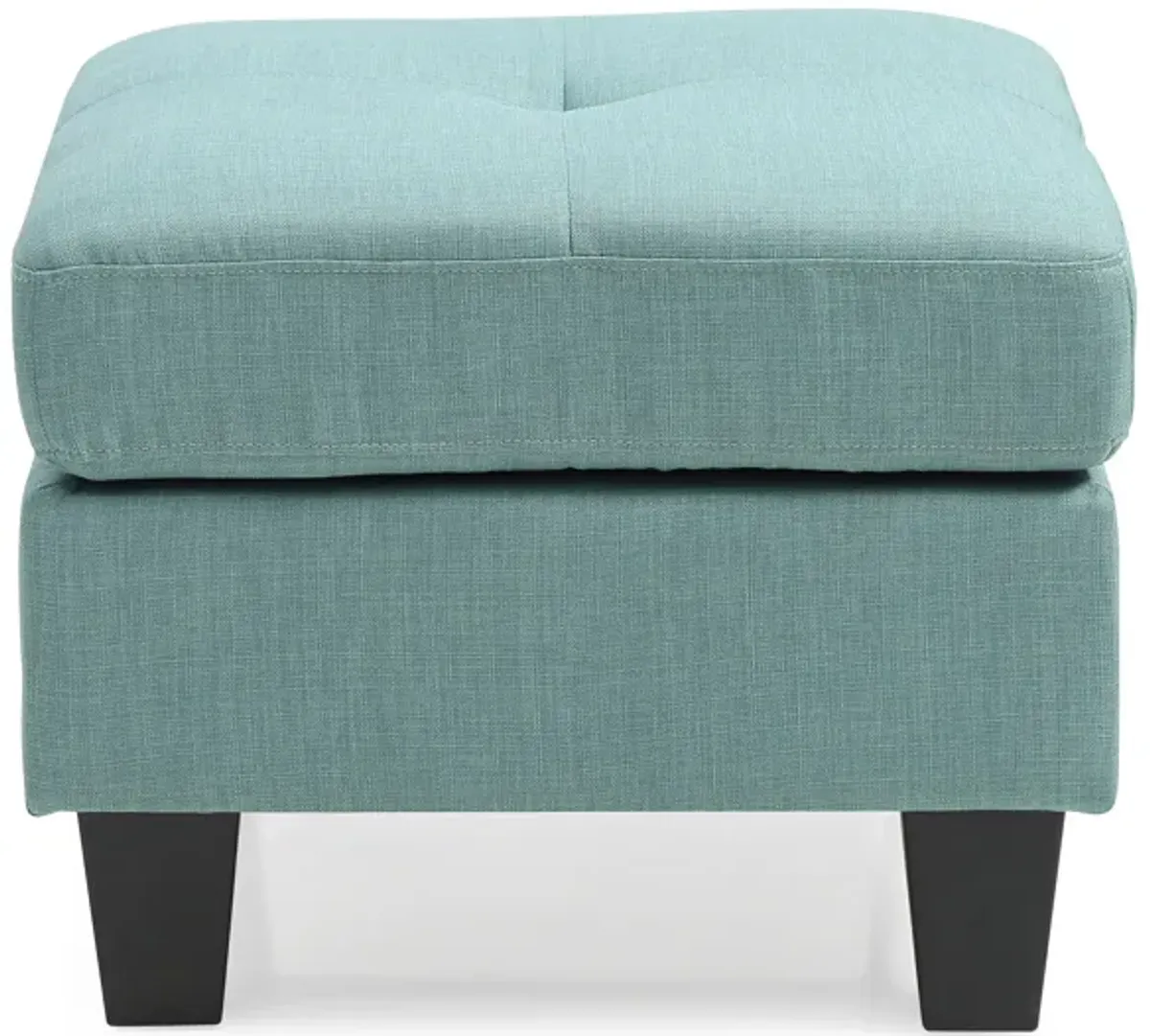 Newbury Twill Upholstered Ottoman